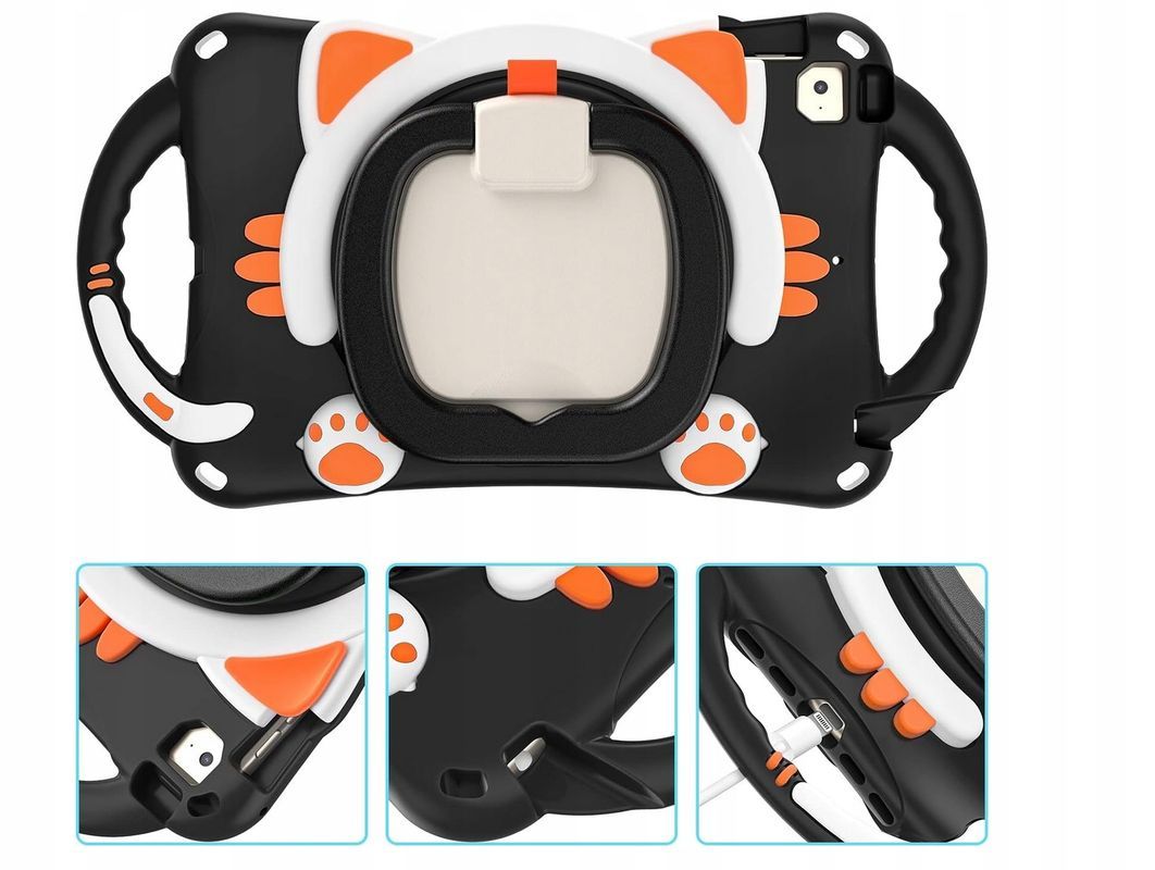 Etui Case na Tablet Dziecięcy iPad Mini 5/4/3/2/1/7.9" Pancerny Czarny