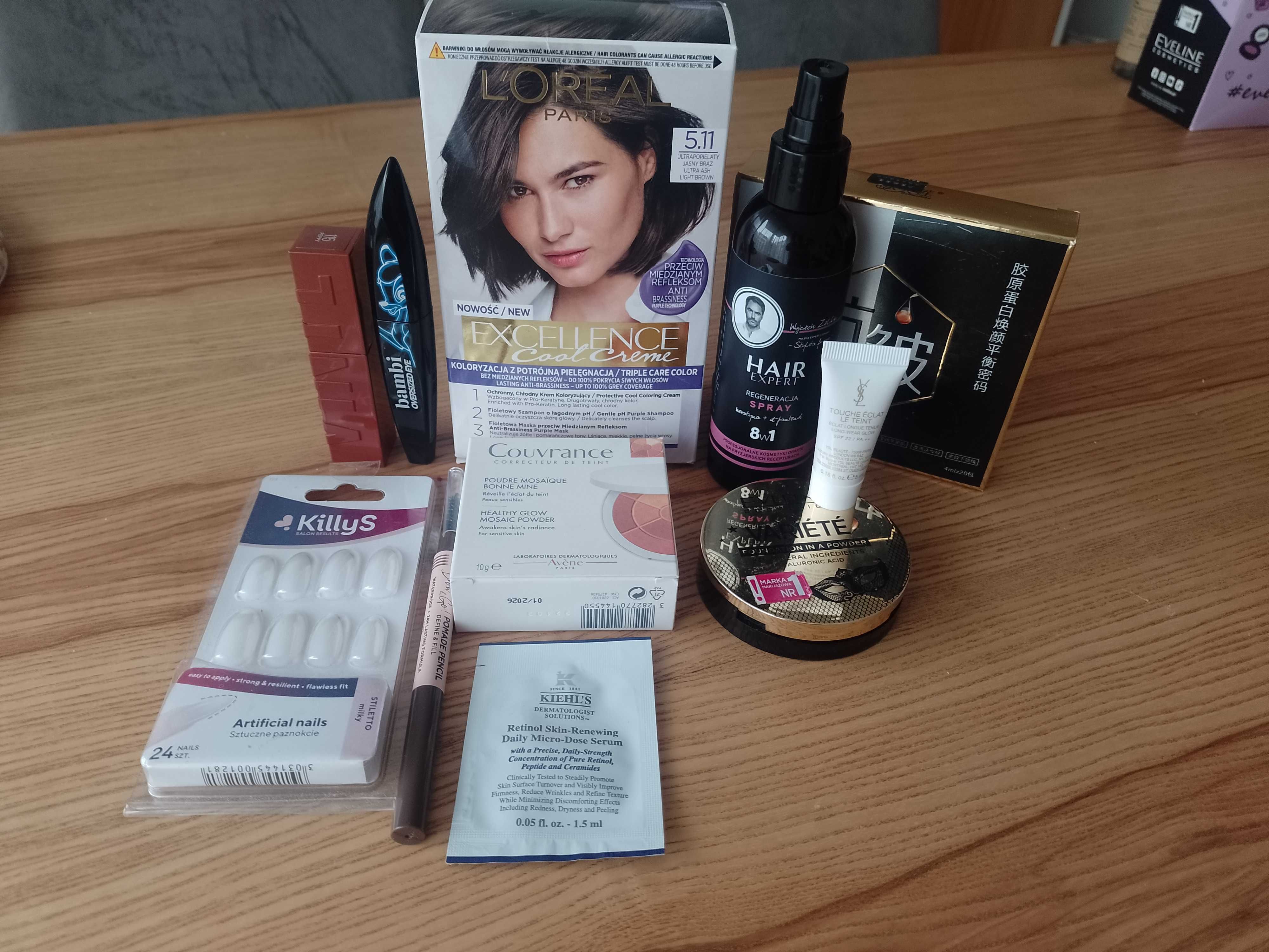 Zestaw YSL, Avene,Maybelline 9 kosmetyków