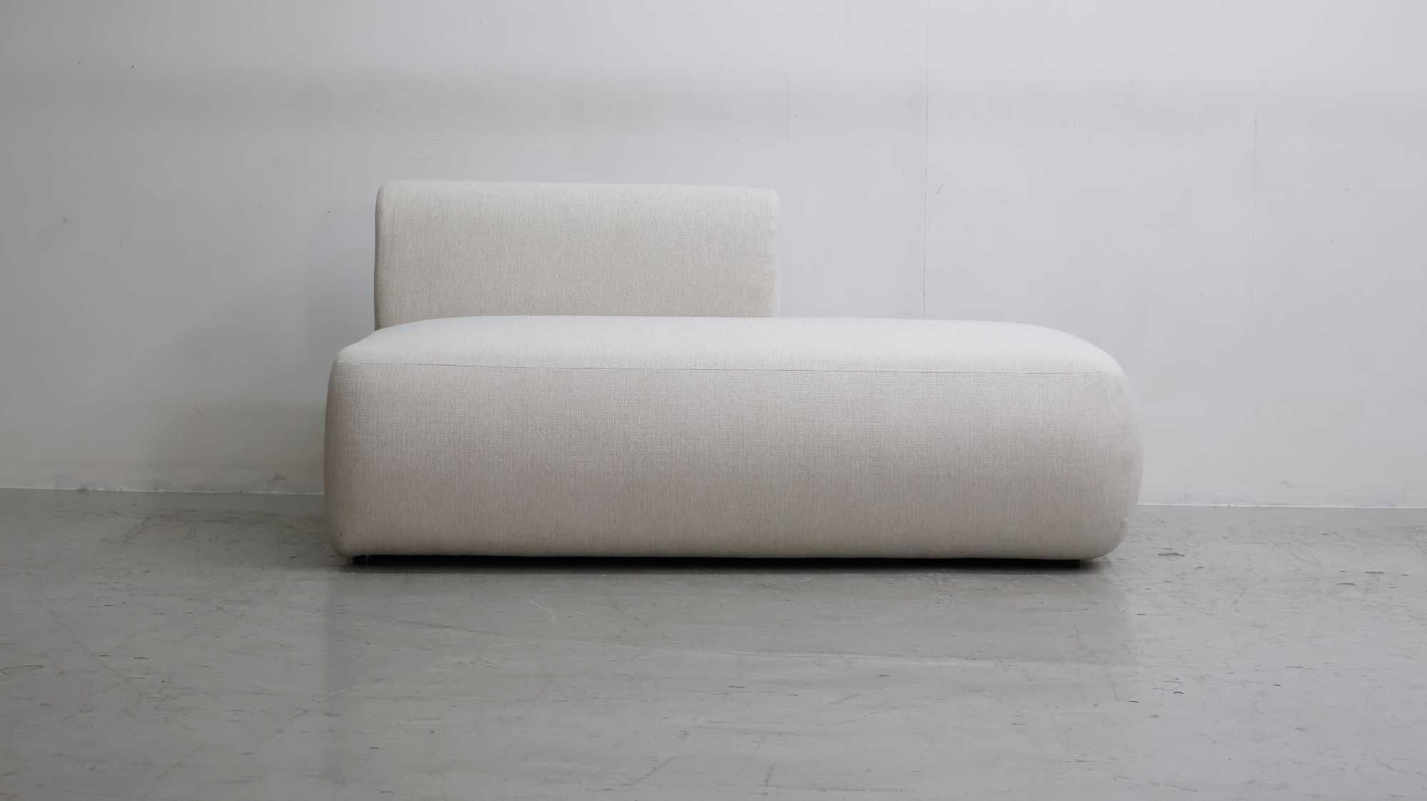 Sub Szezląg NOWA SOFA 3 os. KANAPA tkanina obły kształt Sofia Westwing