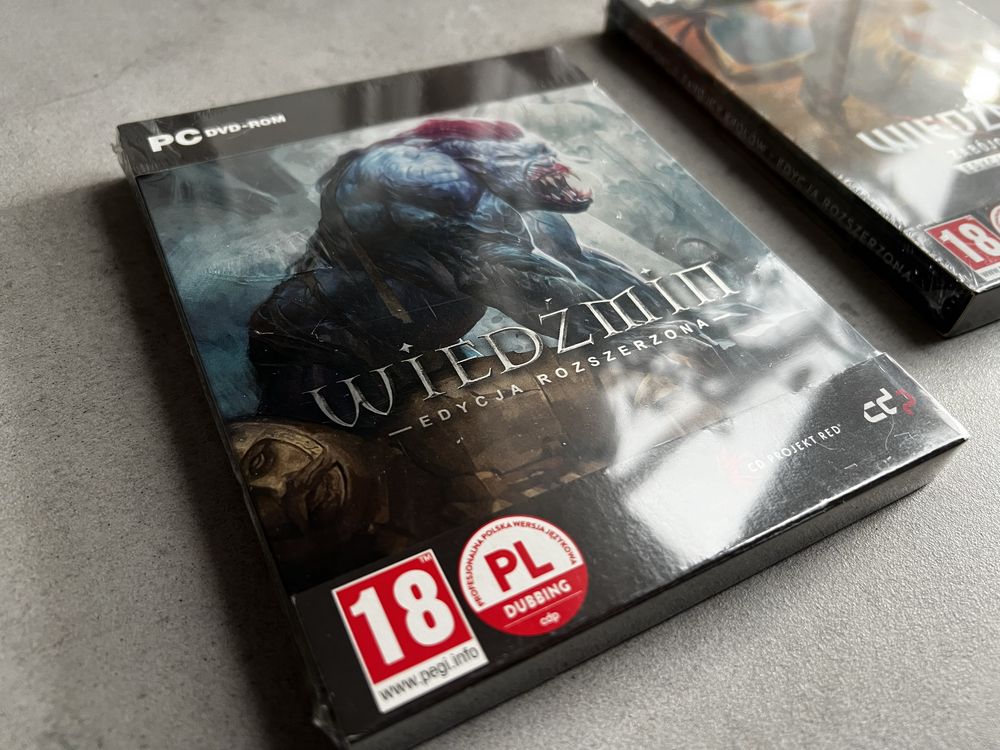 PC Wiedźmin 1, wiedźmin 2 steelbook NOWE