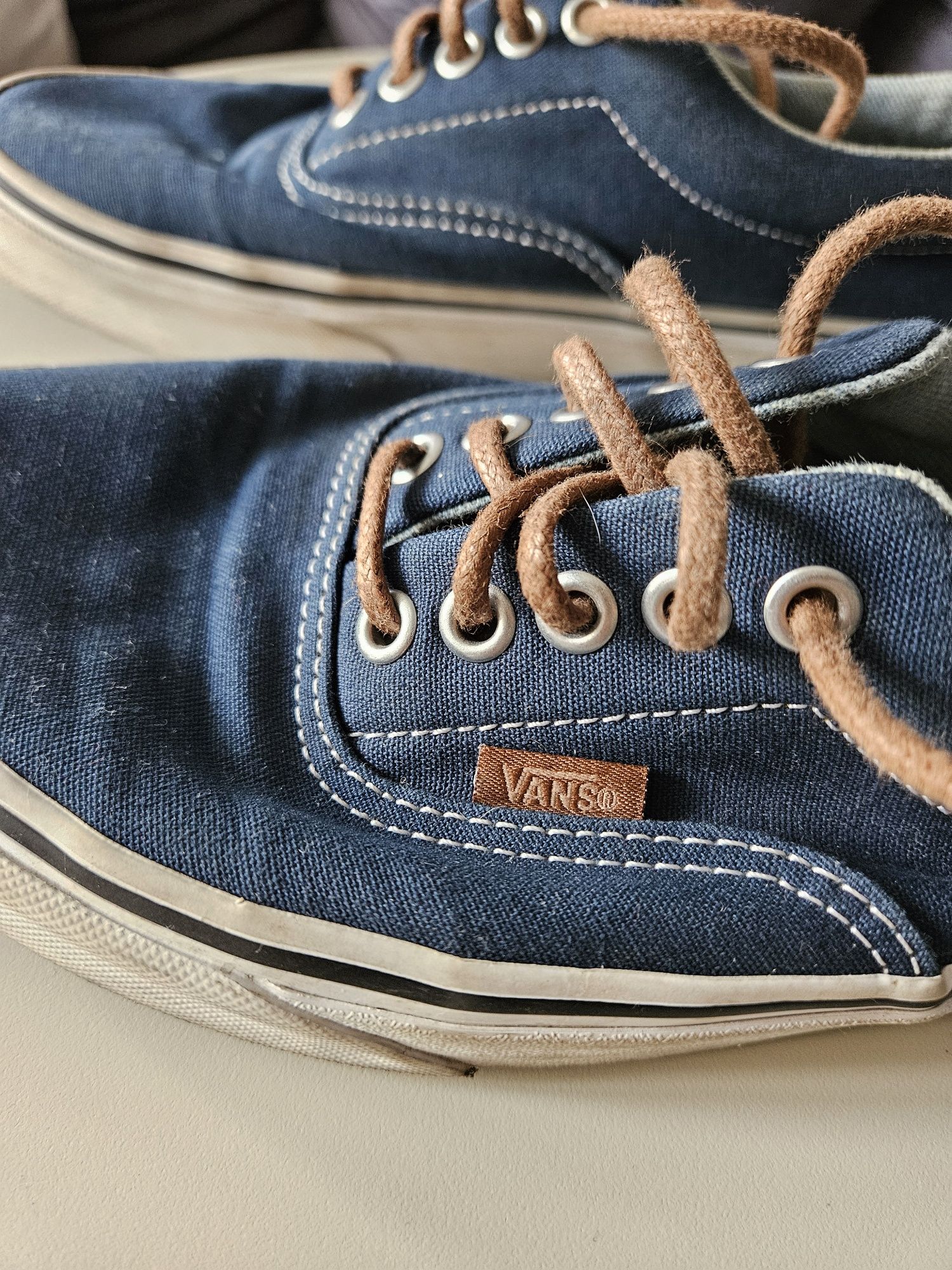 Trampki Vans granatowy z brązem