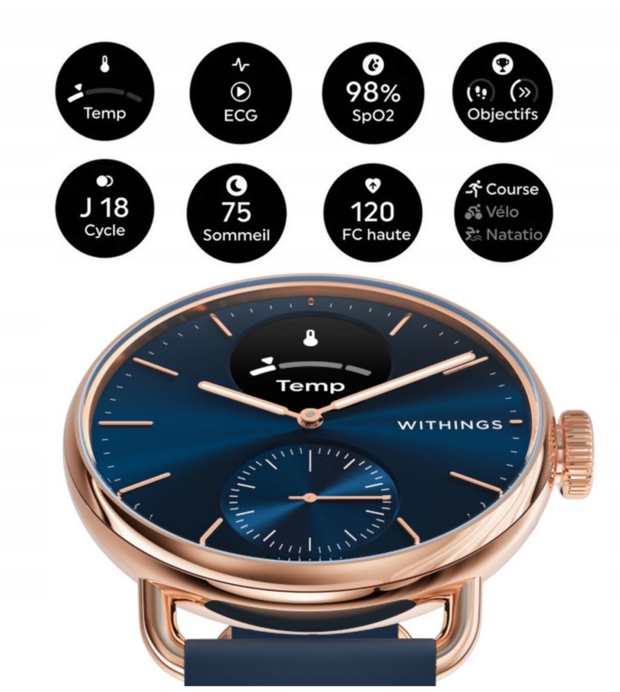Withings ScanWatch 2 Zegarek Smartwatch puls