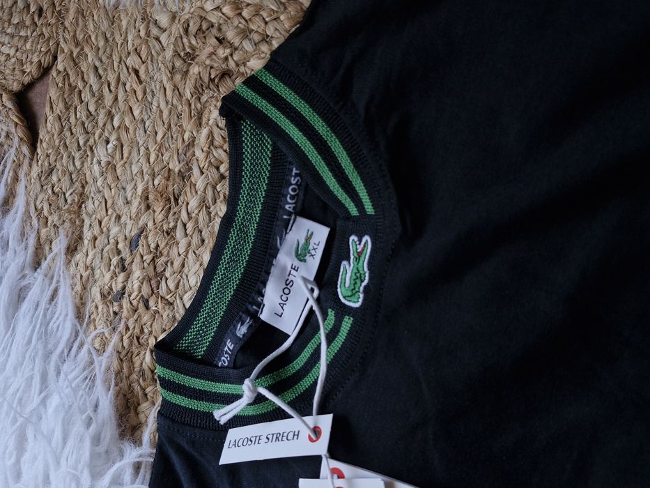 Zestaw męski bawełna spodenki krotkie tshirt lacoste krokodyl 2xl xl