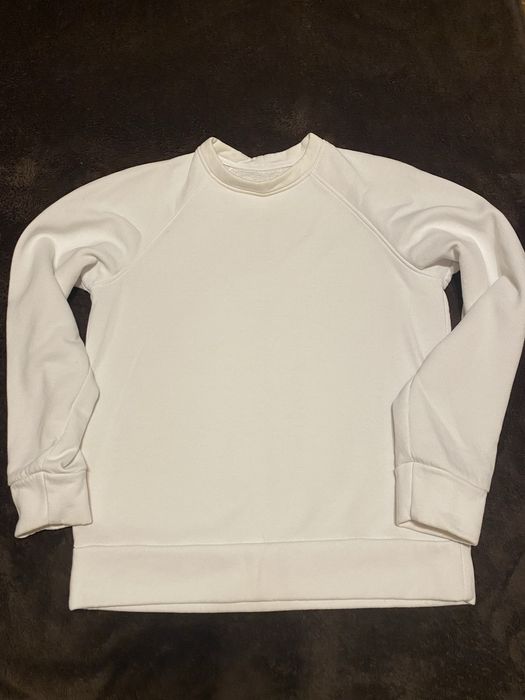 Свитшот на флисе белый, худи, кофта