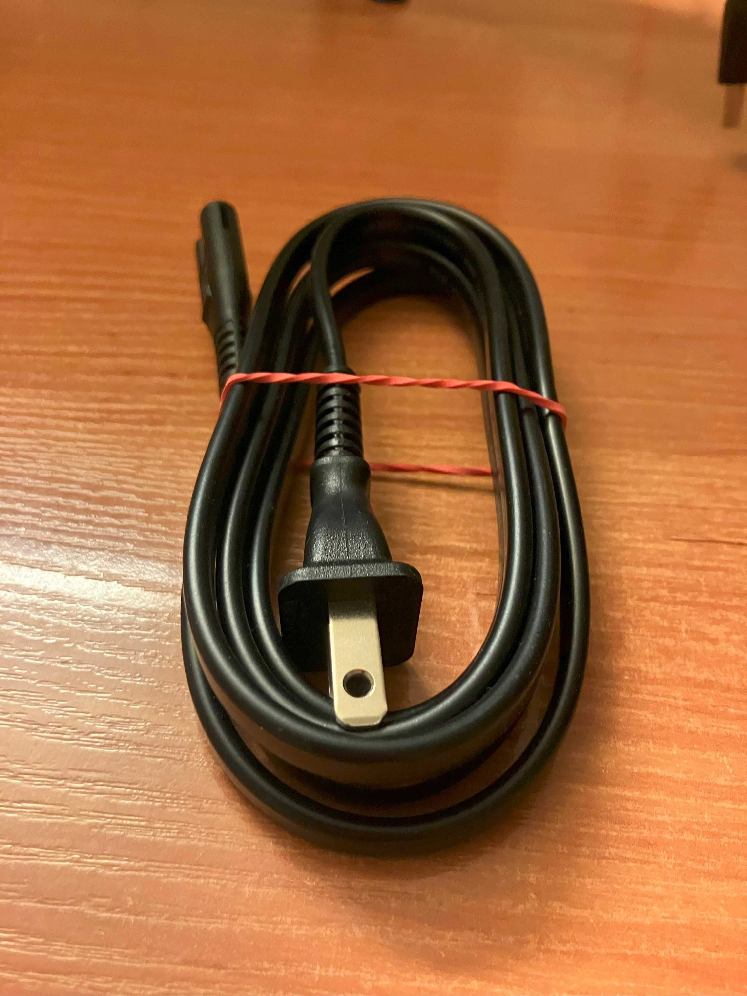 Kabel zasilający PS4. Wtyk USA. Oryginalny. Nowy.