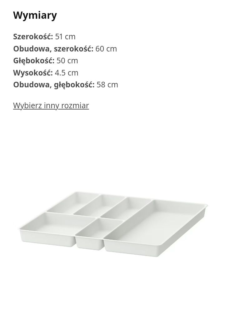 Pojemnik na sztućce Ikea