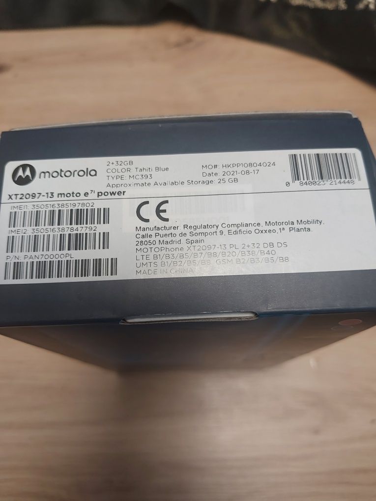 Motorola e7i power + dodatkowe ubezpieczenie