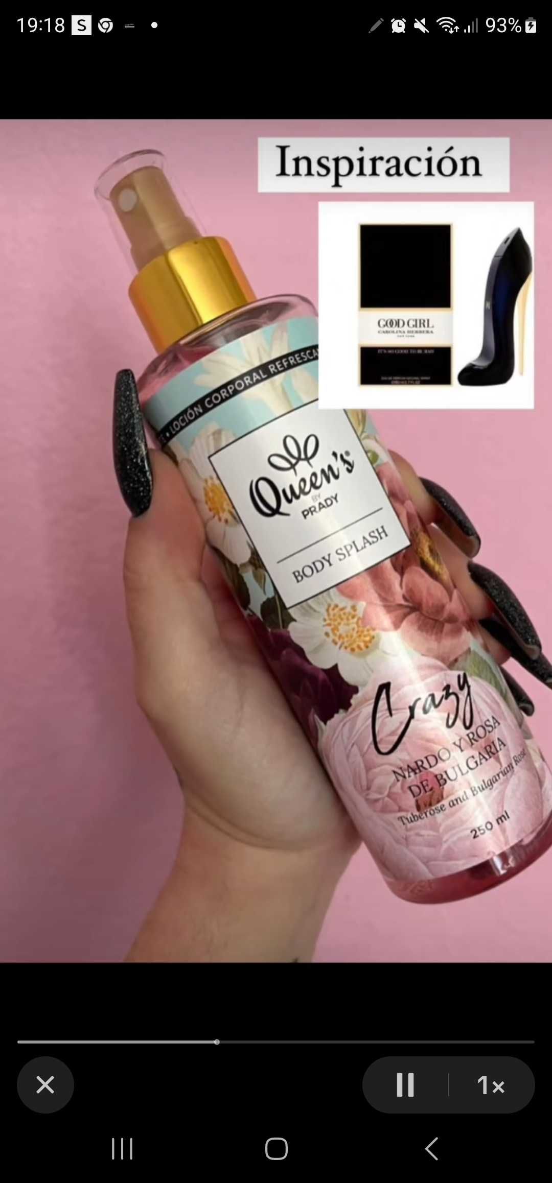 Body splash prady