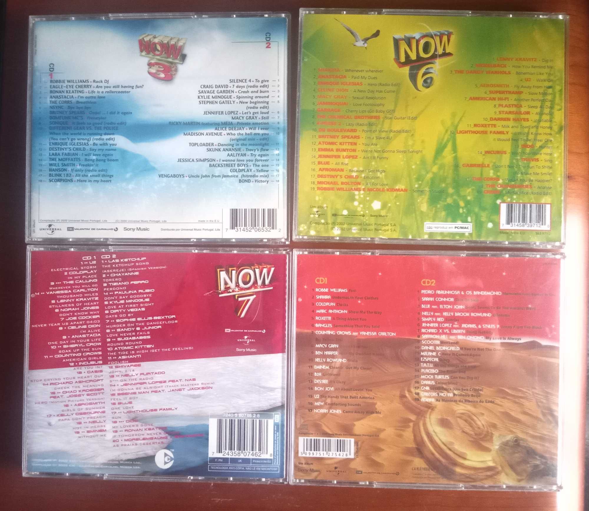 CDs duplos NOW 3/6/7/8/10/11/12/13/14 CD Roberto leal