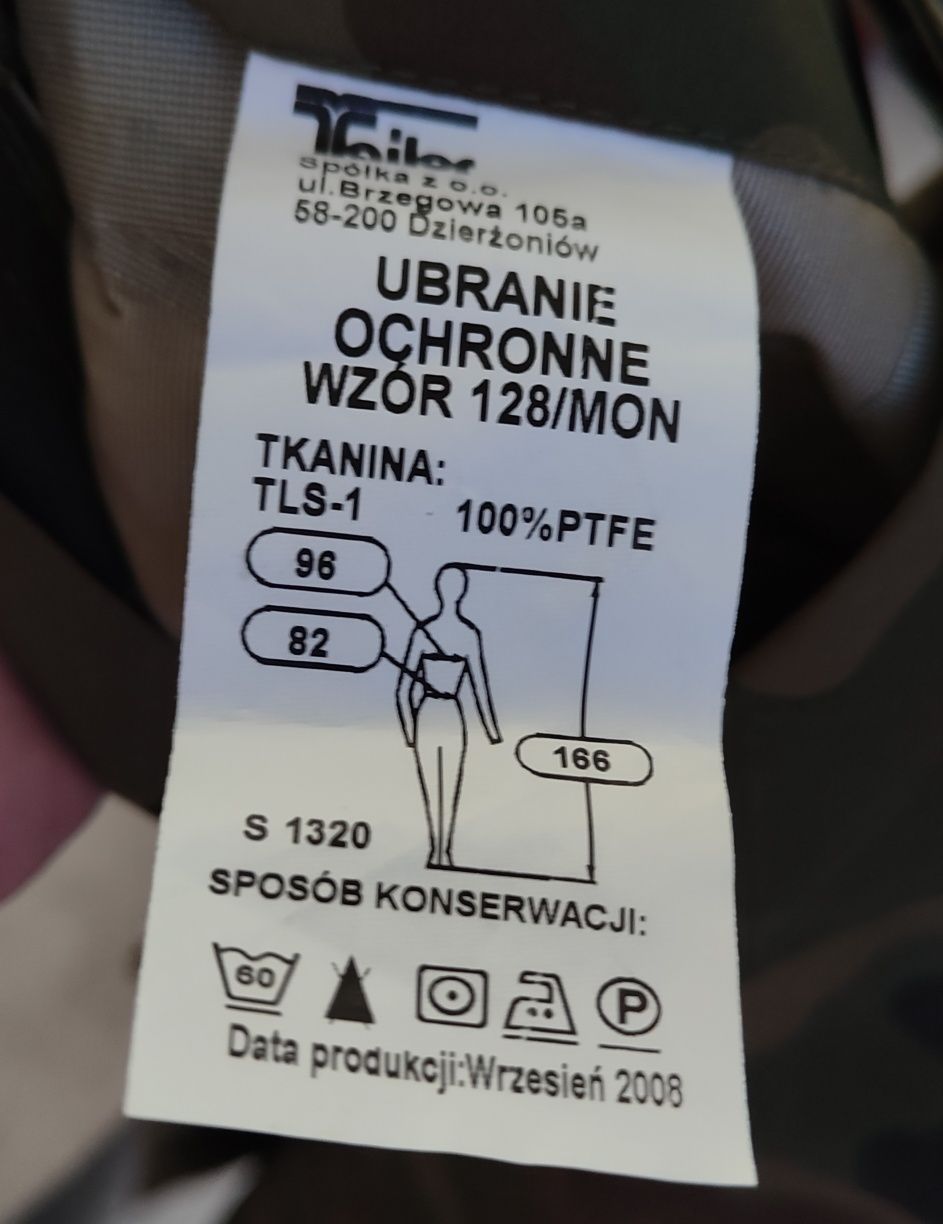 Ubranie ochronne Gore-tex wz 128 MON