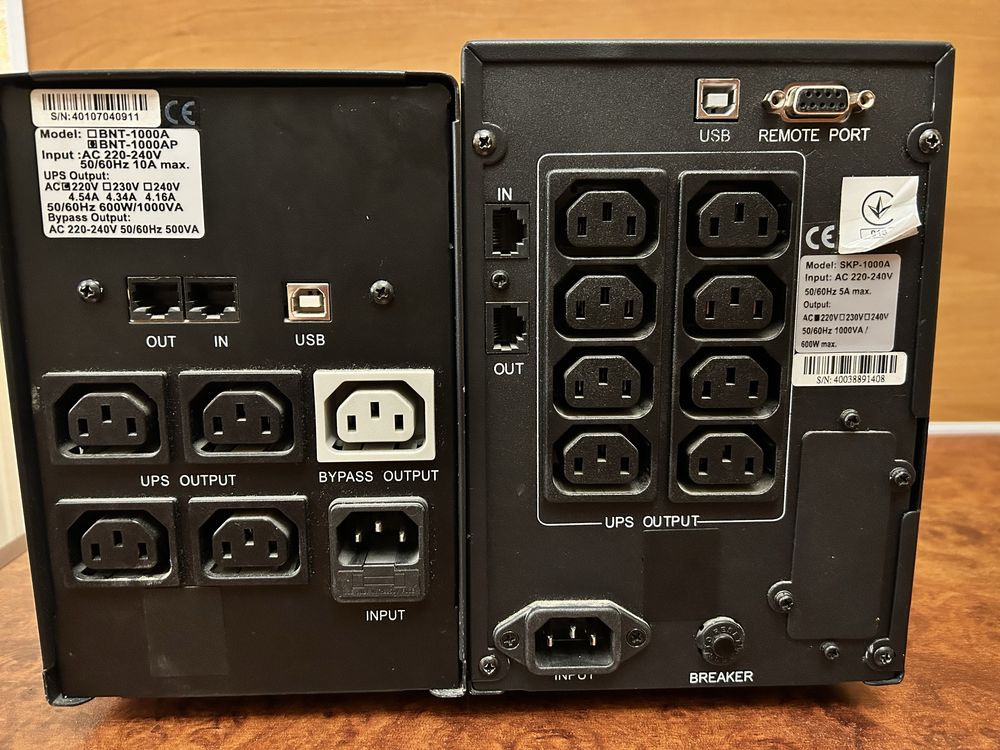 ДБЖ безперебійник UPS Powercom 1000VA 600W