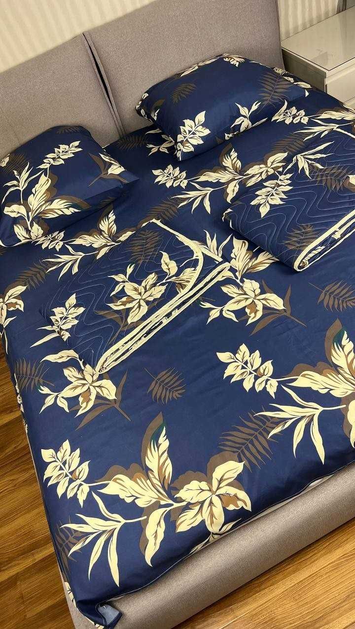 Комплект постельного белья с летними бамбуковыми одеялами