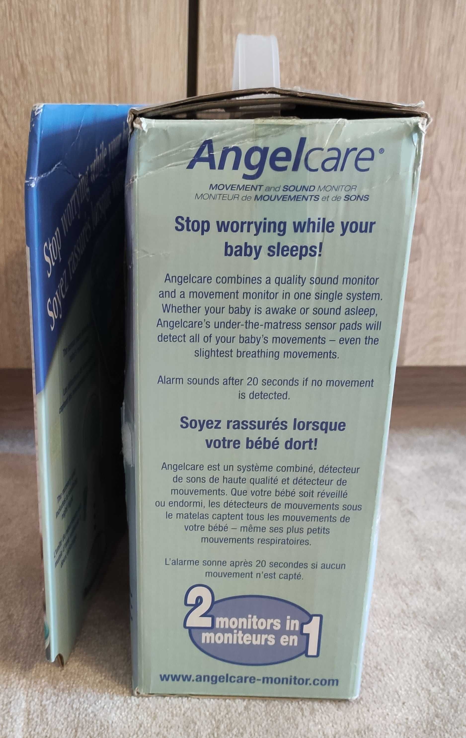 Monitor oddechu z Cyfrową Nianią Elektroniczną AC401 Angelcare