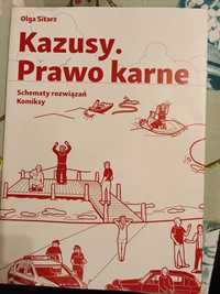 Kazusy. Prawo karne schematy rozwiązań, komiksy Olga Sitarz