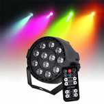 Reflektor PAR LED 12 x 1 W RGBW Mix Stroboskop DMX Pilot Wysyłka Dużo