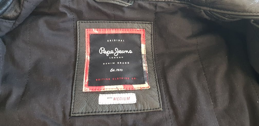 Куртка Pepe Jeans шкіряна кожанная М