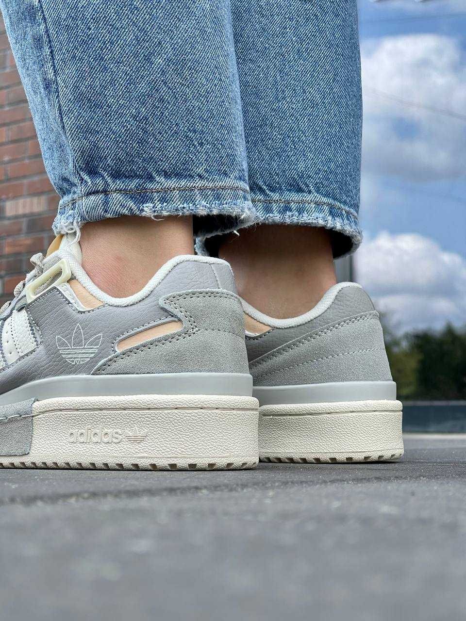 Жіночі кросівки Adidas Forum Exhibit Low Beige Grey (36-40 р.)