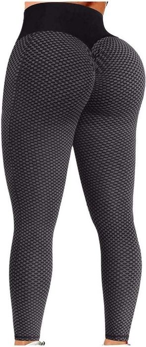 Damskie antycellulitowe legginsy z wysokim Memoryee Push Up S