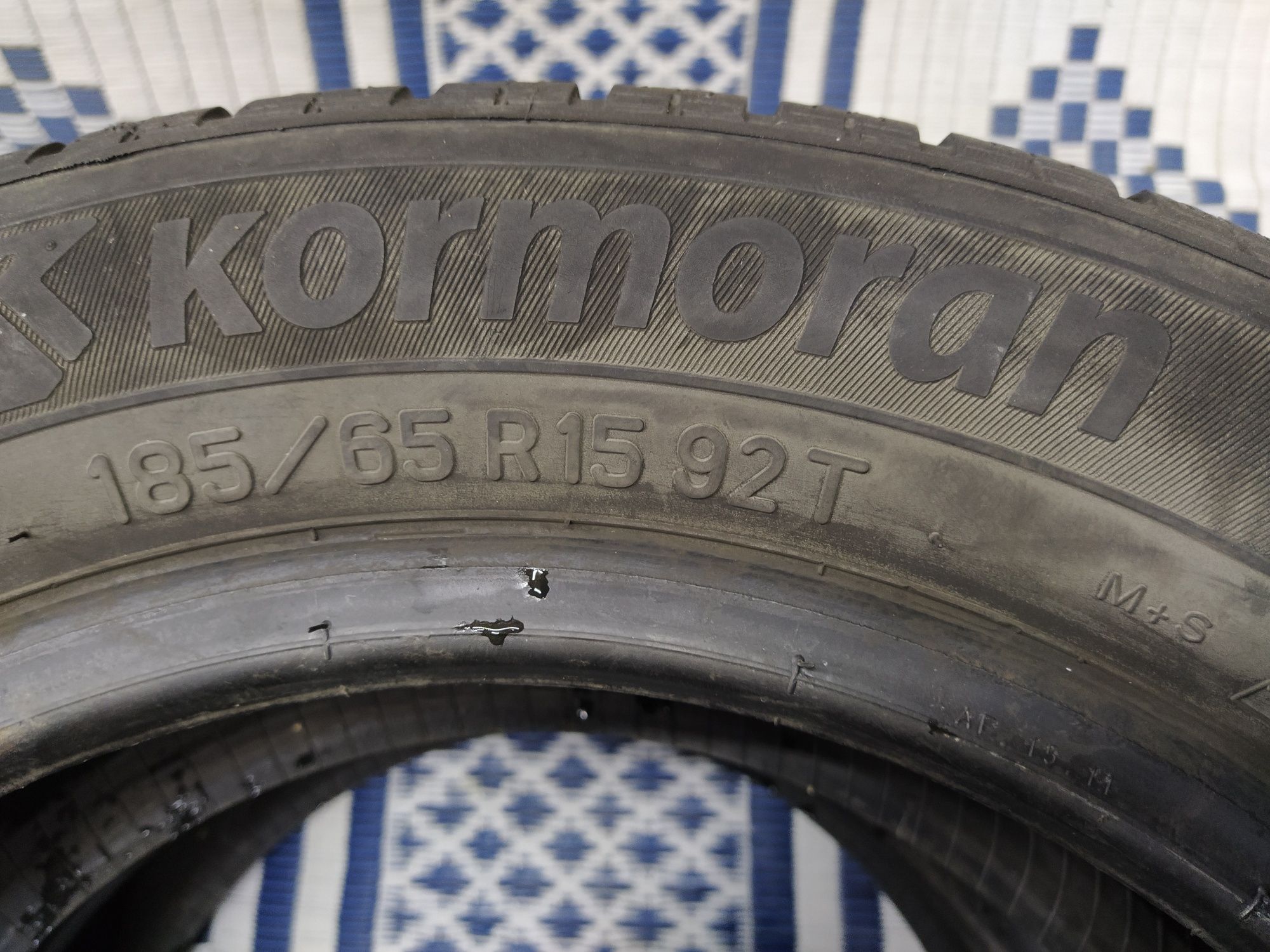 2 Opony zimowe 185/65r15 KORMORAN 6.5mm