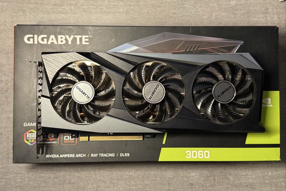 Видеокарта Gigabyte RTX 3060 12gb Gaming OC