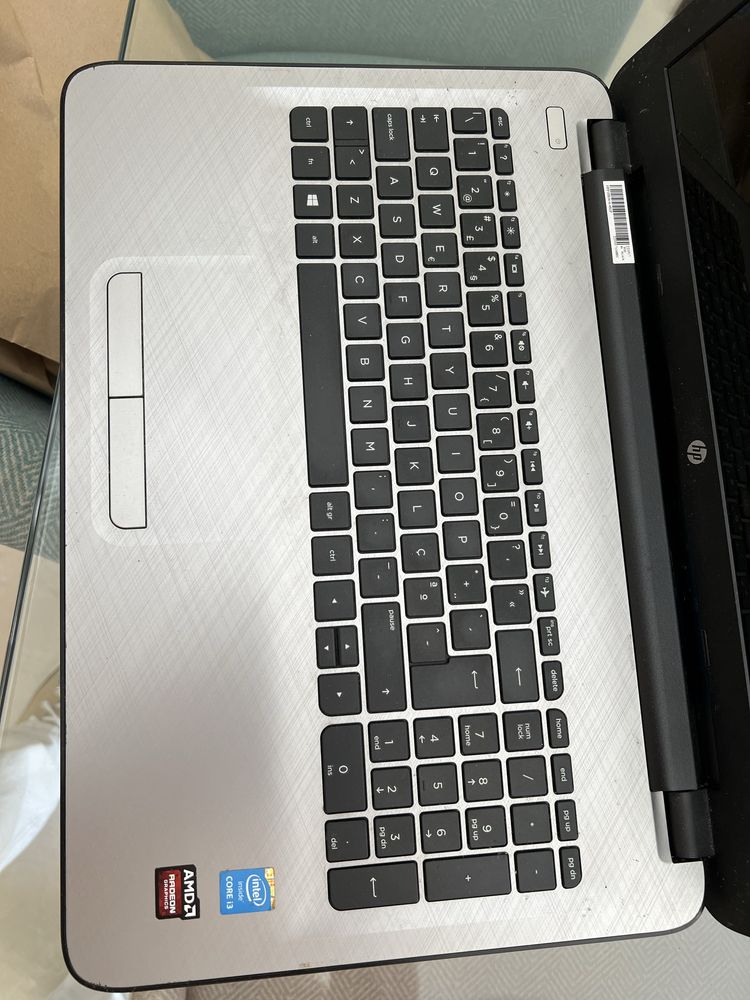 Computador hp cinzento