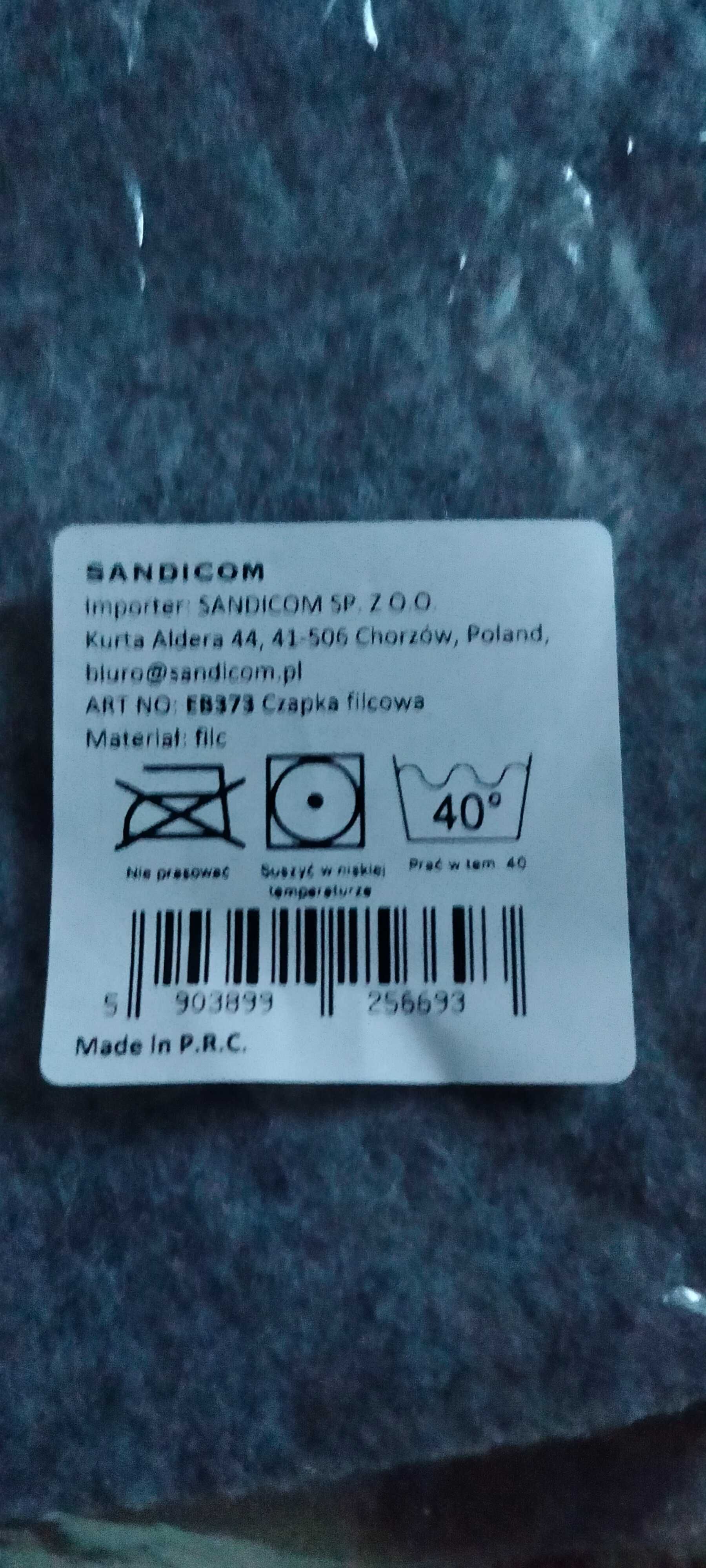 Czapka Filcowa do Sauny Unisex Szara X 2