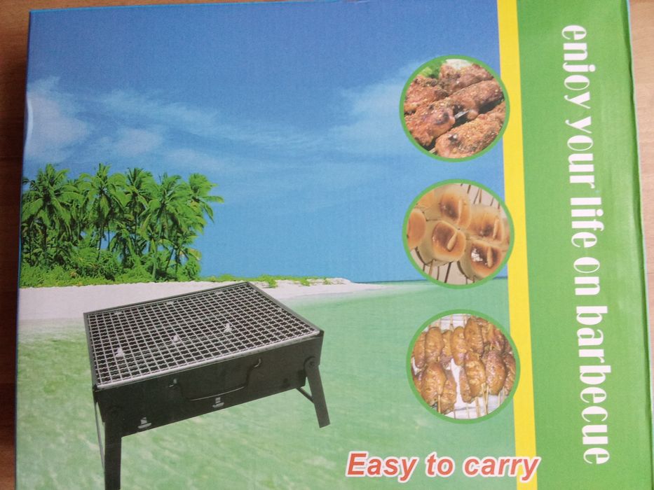 Grill składany nowy +węgiel+ zapałki