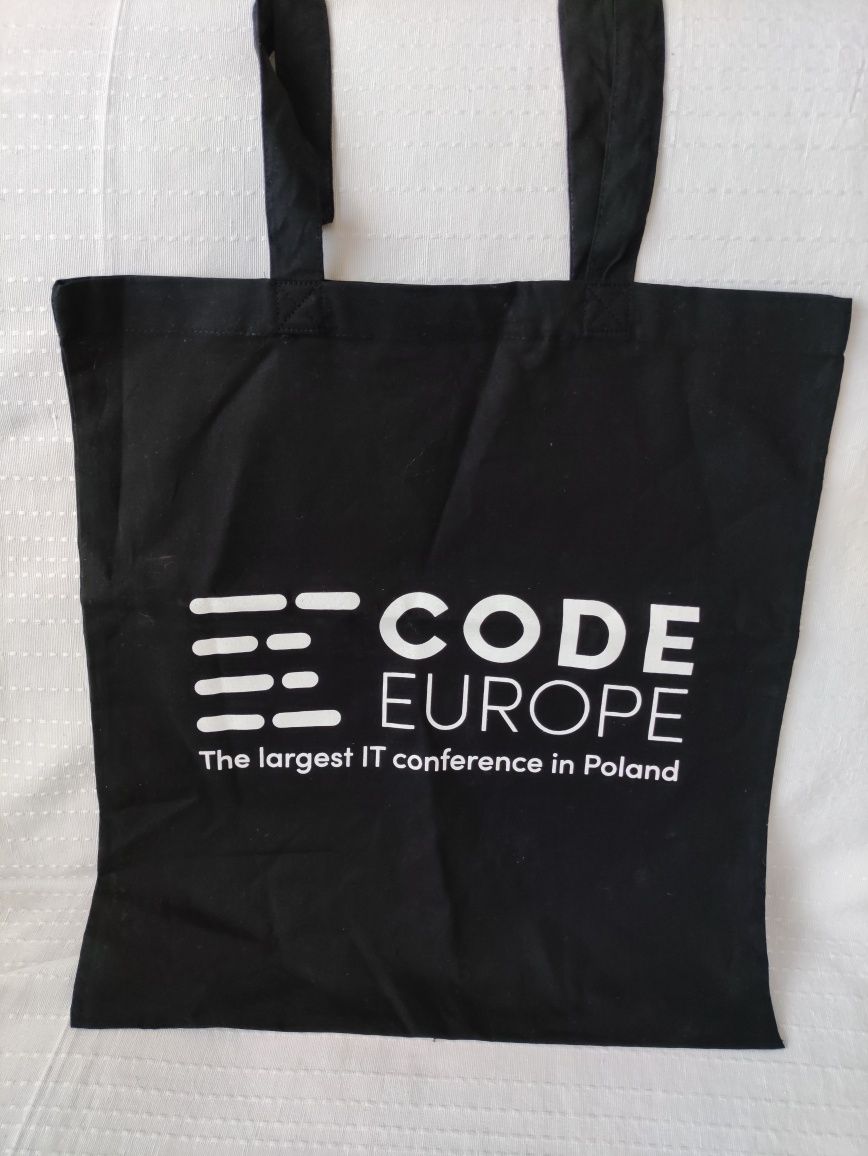 Eko-torba bawełniana IT guy CodeEurope z największej konferencji IT w