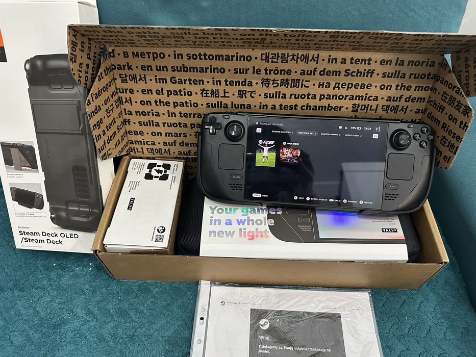 Steam deck OLED 1tb + case spigen
