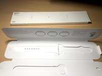 Pasek Apple Watch jedna część biały nowy rozmiar M/L