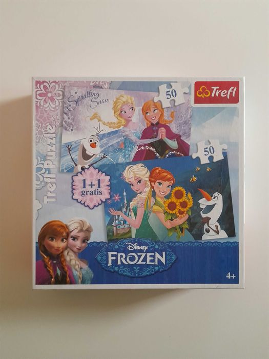 TREFL Puzzle x2 Disney Kraina Lodu Elsa i Anna 100 elementów