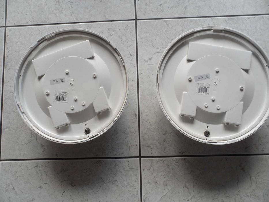 lampa plafon plafoniera sufitowa-ścienna mat. biała śr.  30 cm