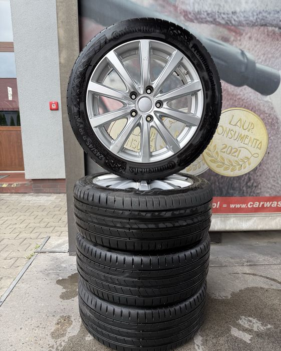 Aluflegi felgi koła Platin VW T5 T6 5x120 245/45 R18 Continental 2024