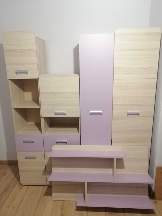 LORENTO zestaw mebli dla dziecka; szafa, dwa słupki i półka KPL