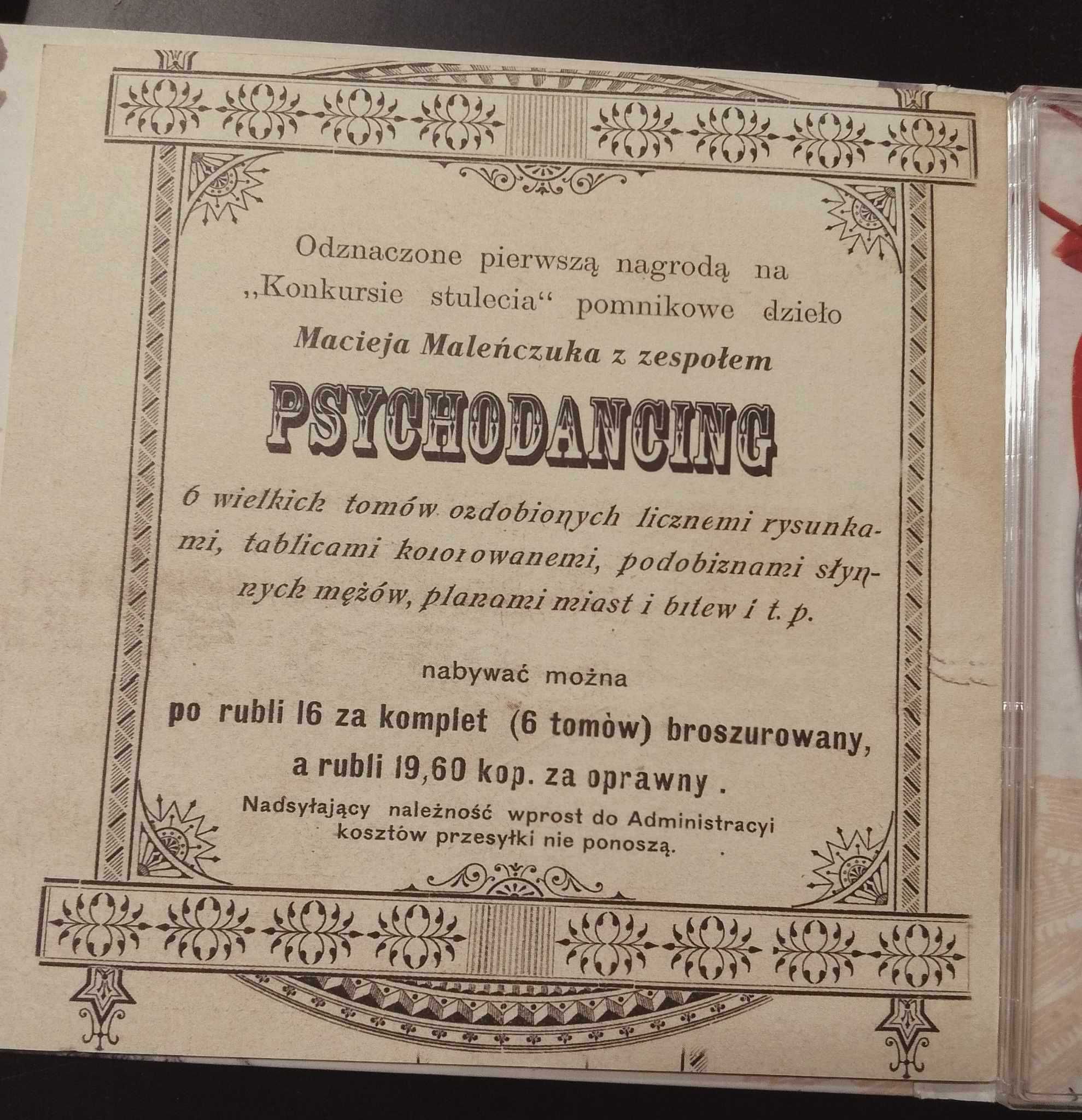 Płyta CD Maciej Maleńczuk z zespołem Psychodancing
