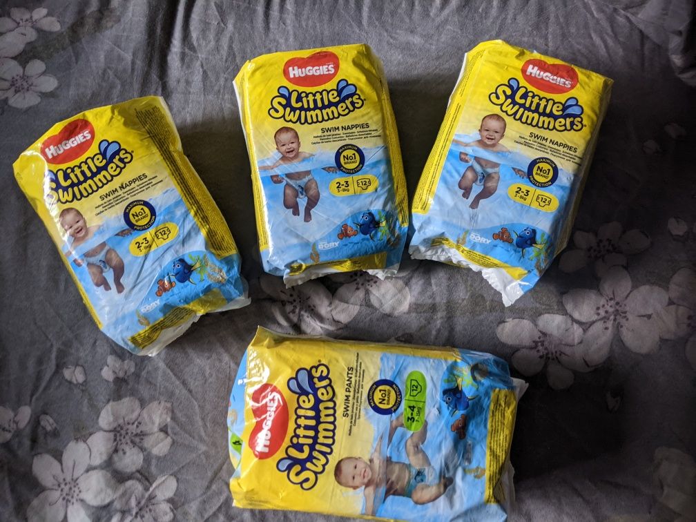 Huggies little swimmers 2-3 і 3-4 ( підгузки для плавання)