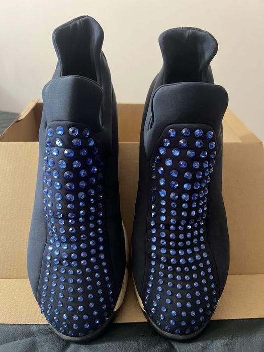 PINKO  granatowe adidasy z krysztalkami swarowski r.41