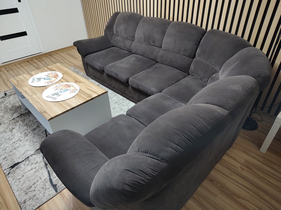 Sofa narożna Aldo z funkcją spania super stan tanio