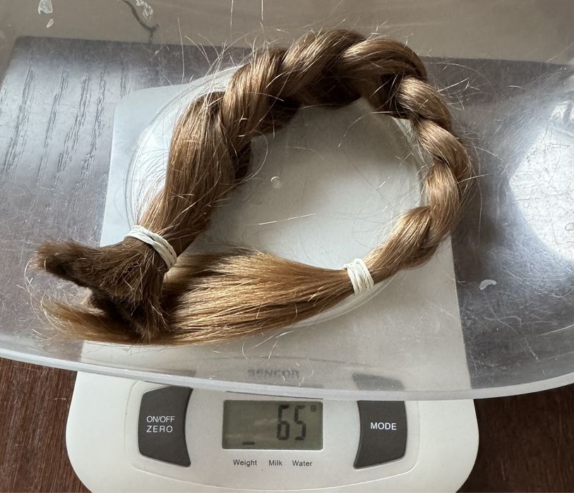 Wlosy dziewicze blond 40 cm 65 gram