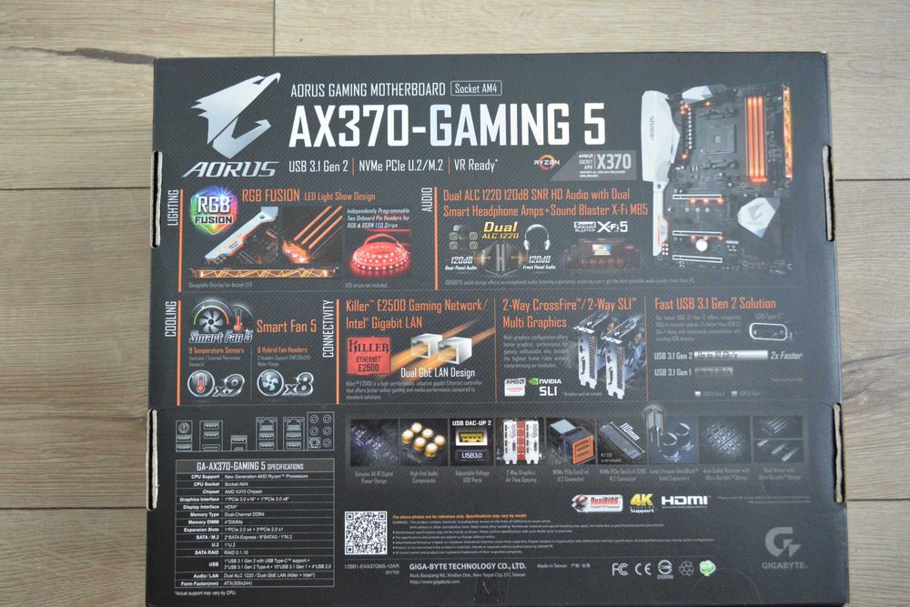 Płyta główna Gigabyte GA-AX370-Gaming 5  AORUS RGB Fusion, AM4