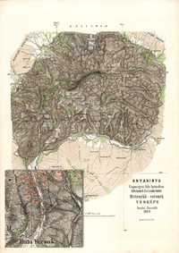 Kopia historycznej mapy (Meteoryt Knyahinya) - rarytas
