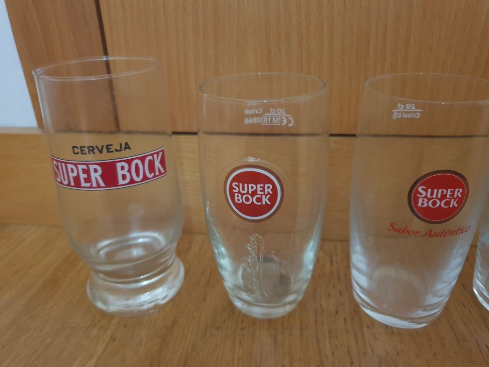 Coleção copos Super Bock, e eventos desportivos