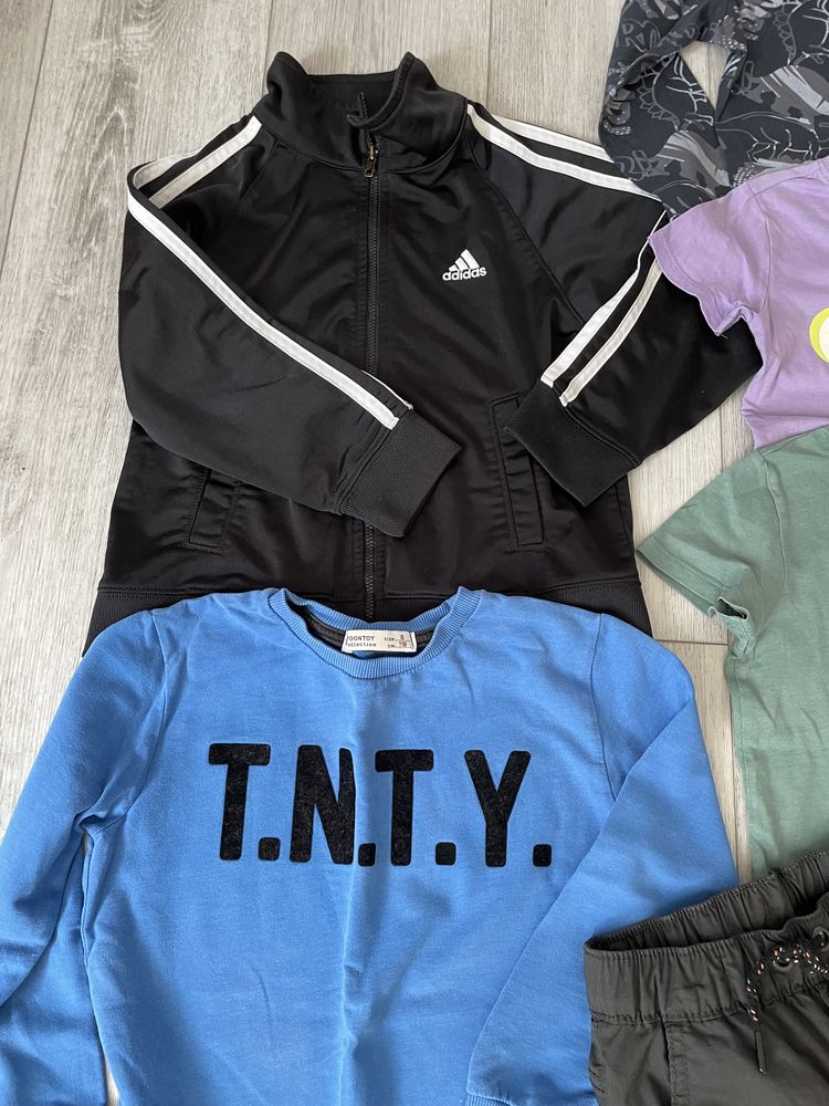 Paka ubrań dla chłopców r.116 i buty r.30-31