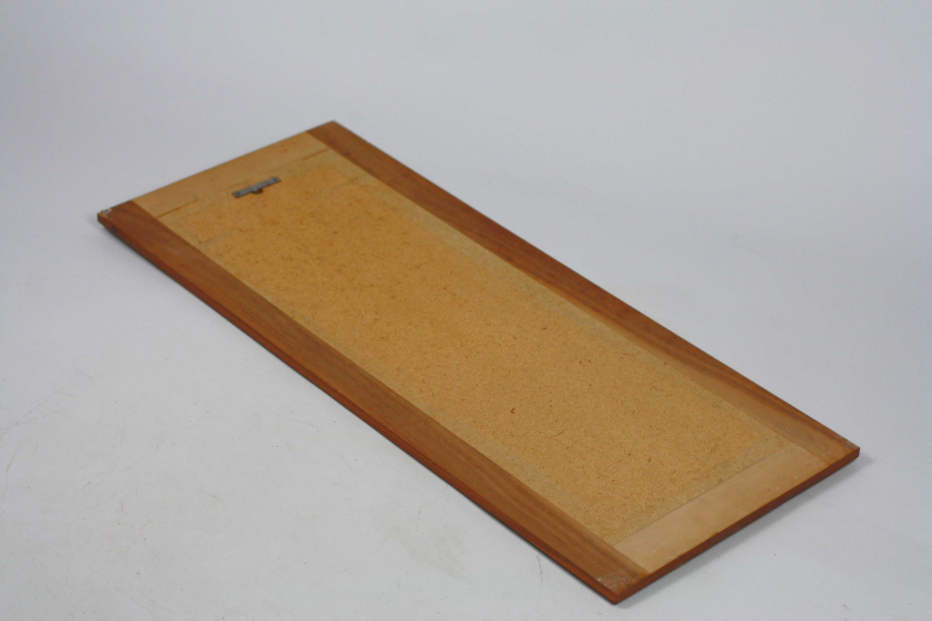 Lustro w tekowej ramie tekowe mid century vintage