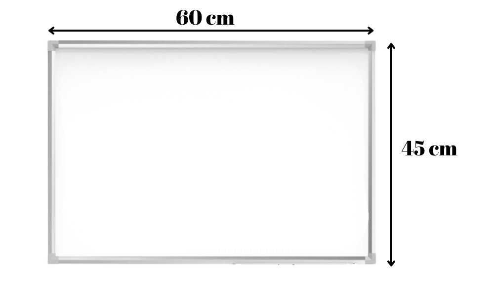 Tablica Magnetyczna Suchościeralna 60x45cm + Akcesoria Rama Aluminiowa