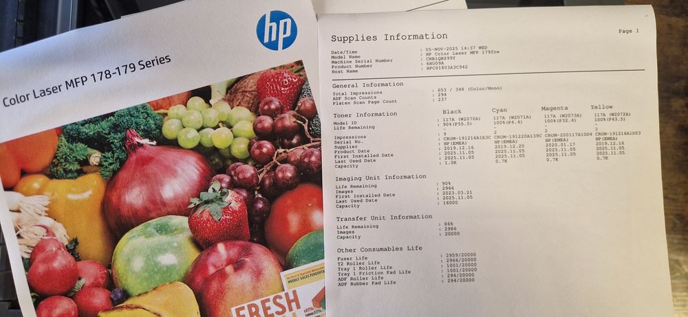 Drukarka HP CLJ 179  wifi adf urządzenie wielofunkcyjne