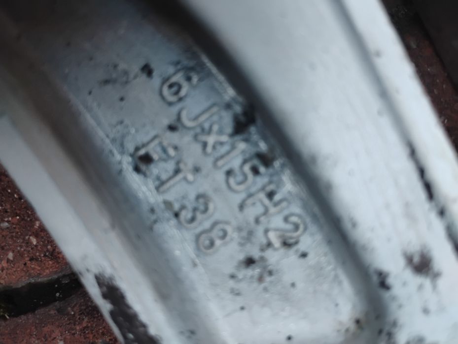 4x Felgi aluminiowe 15 cali VW SKODA SEAT 5x100x57,1 ET38