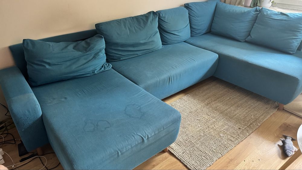 Sofa IKEA DELSBO duża z dwiema leżankami