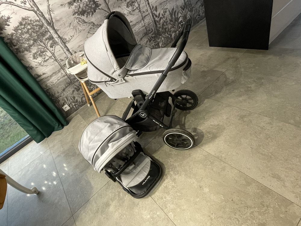 Sprzedam wozek muuvo 2.0 2 w 1 + Fotelik samochodowy
