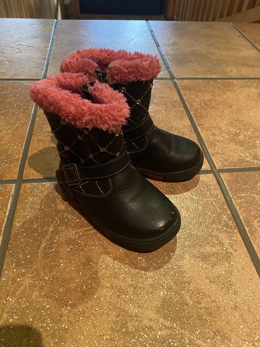 Buty zimowe dla dziewczynki botki kozaki 22 ccc